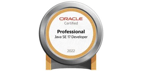 Badge certificazione OCP Java SE 17